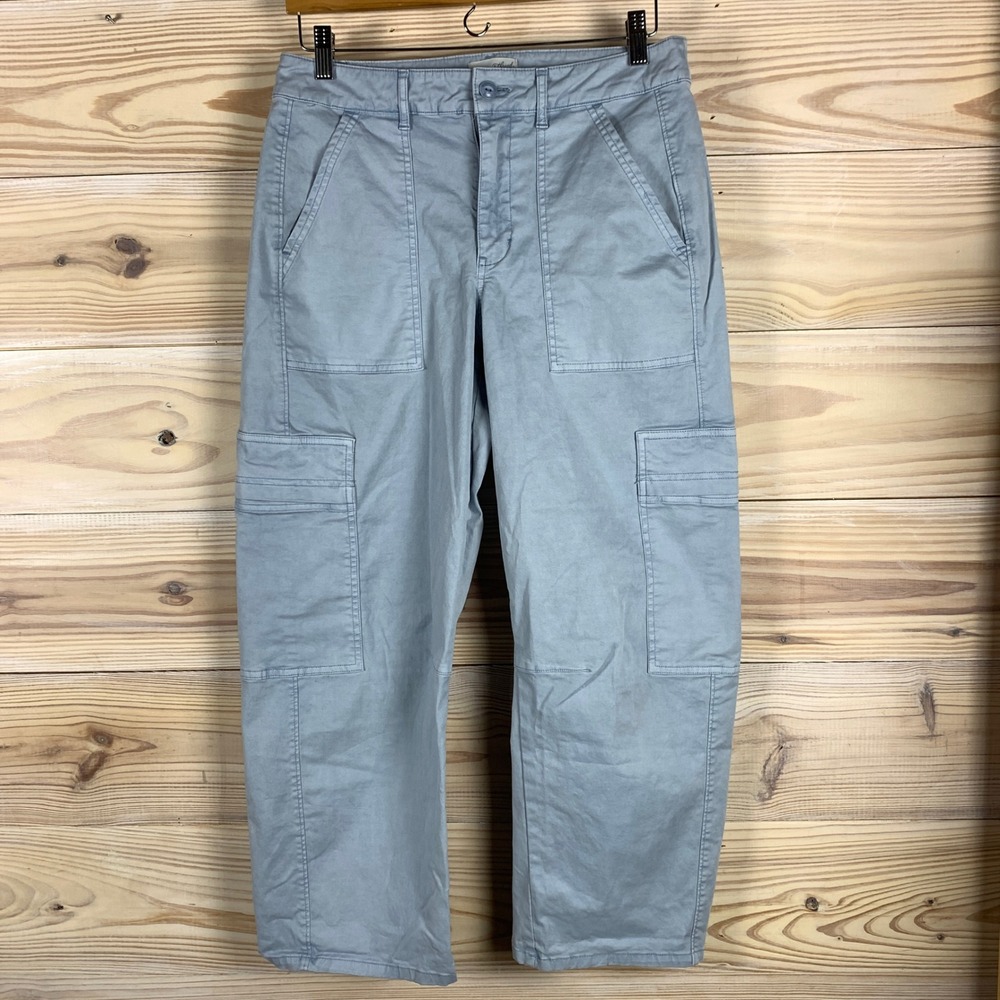 Universal Thread Barrel Leg Pants Womens 8 Light Blue Utility Cargo